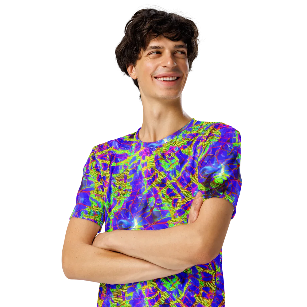 Victoire Vortex on Men's Crew Neck T-Shirt — Left Front