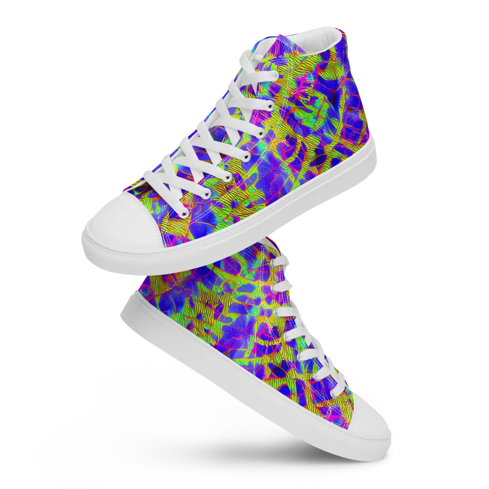 Victoire Vortex on Men's High Top Canvas Shoes — Front