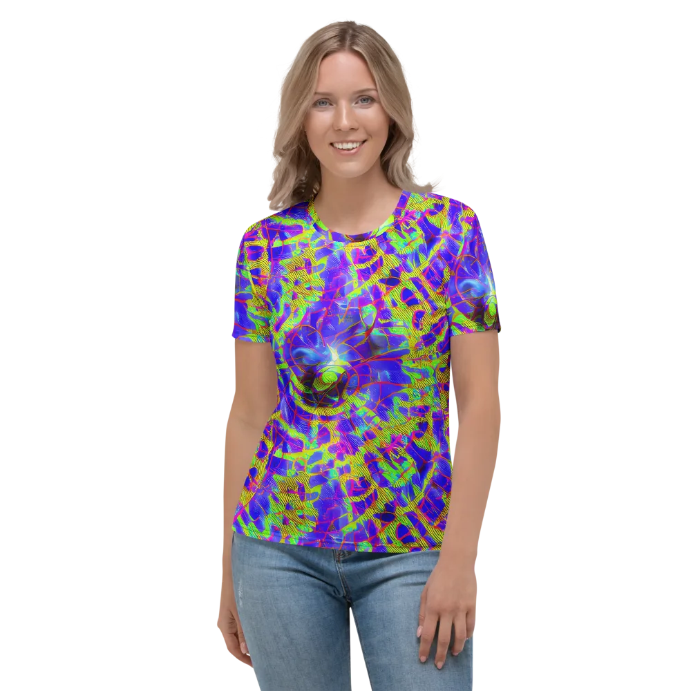 Victoire Vortex on Women's Crew Neck T-Shirt — Front