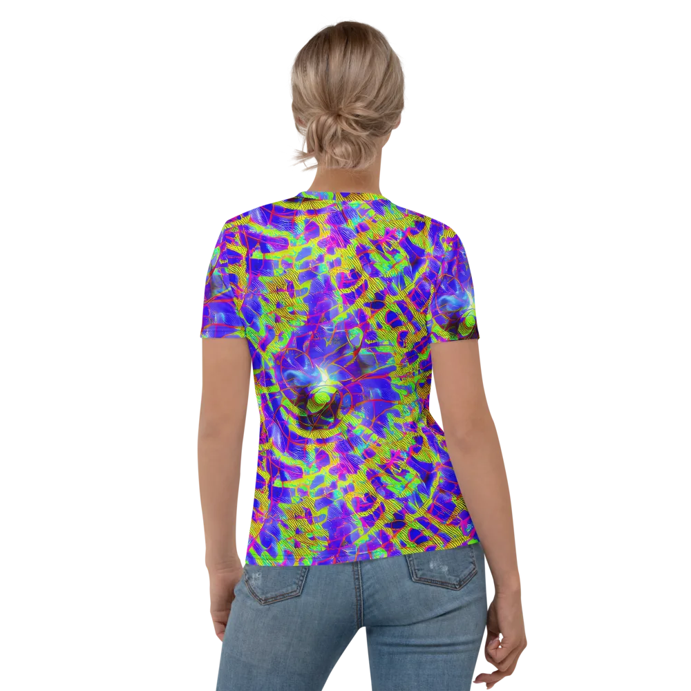 Victoire Vortex on Women's Crew Neck T-Shirt — Back