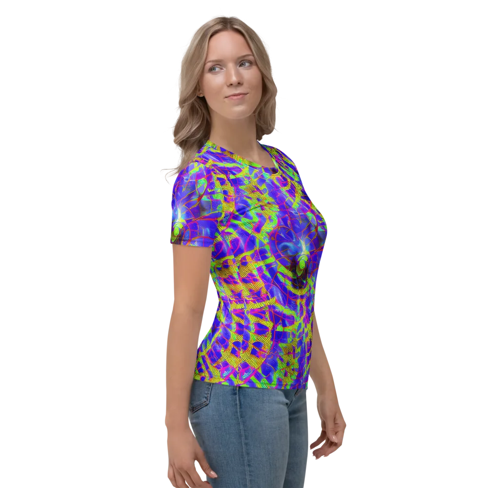 Victoire Vortex on Women's Crew Neck T-Shirt — Right