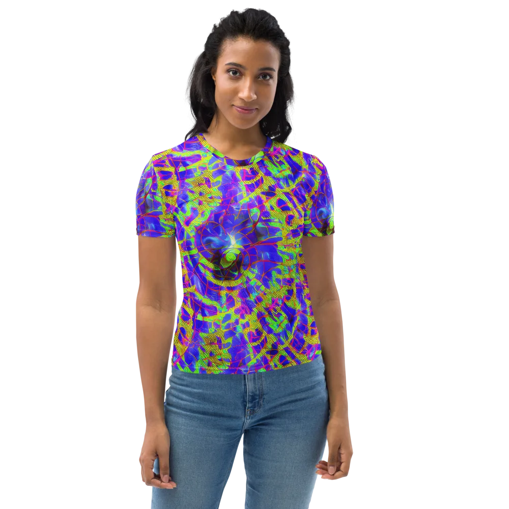 Victoire Vortex on Women's Crew Neck T-Shirt — Front