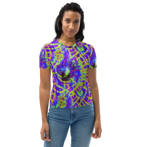Victoire Vortex on a Women's Crew Neck T-Shirt