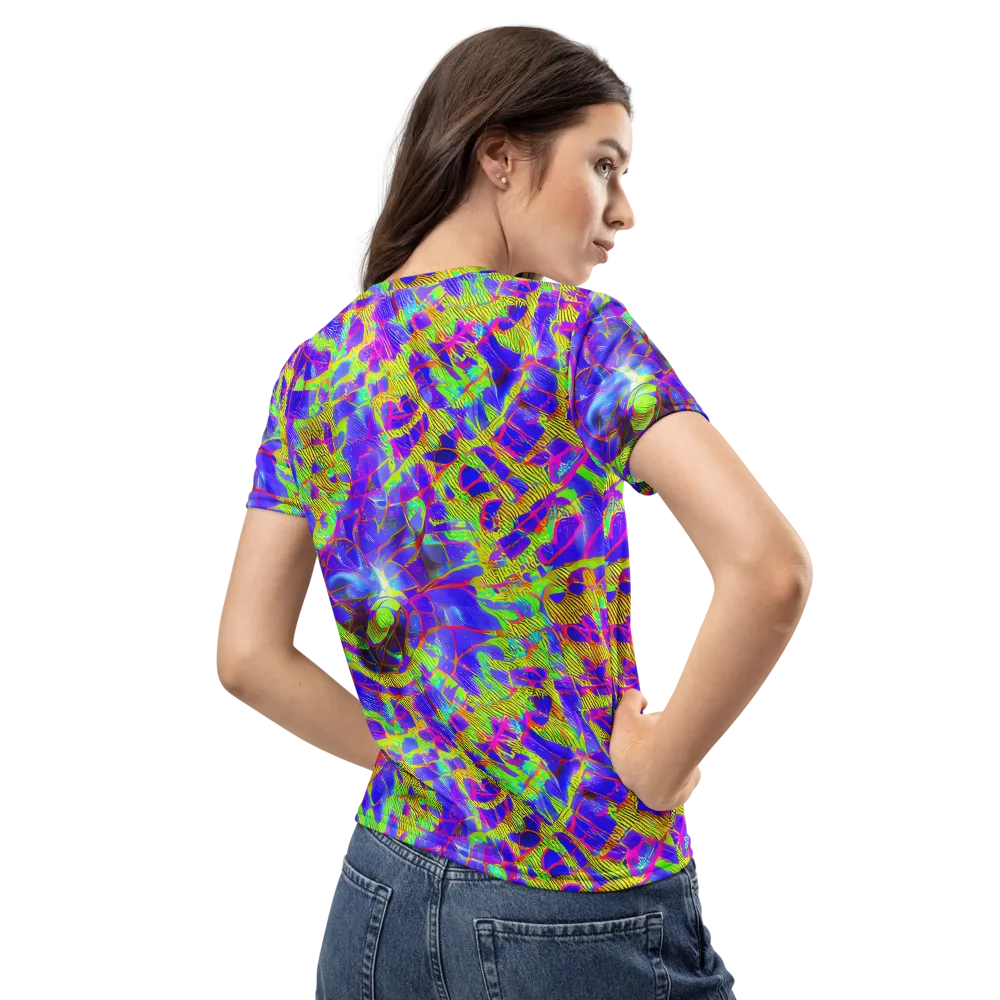 Victoire Vortex on Women's Crew Neck T-Shirt — Back