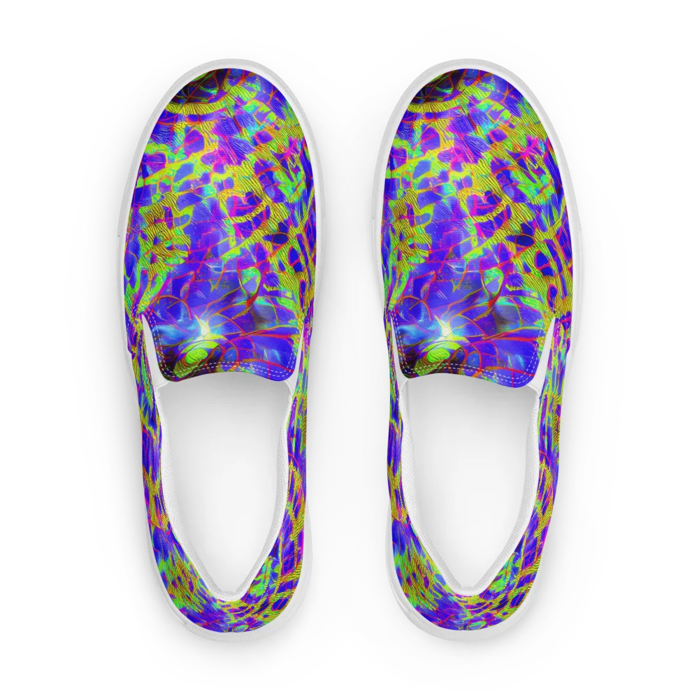 Victoire Vortex on Men's Slip-On Canvas Shoes — Front