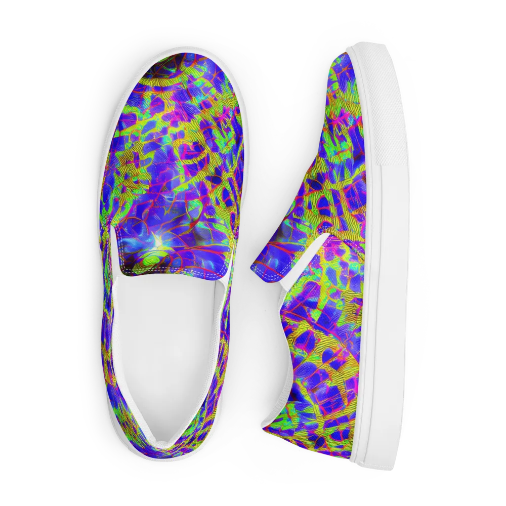 Victoire Vortex on Men's Slip-On Canvas Shoes — Front