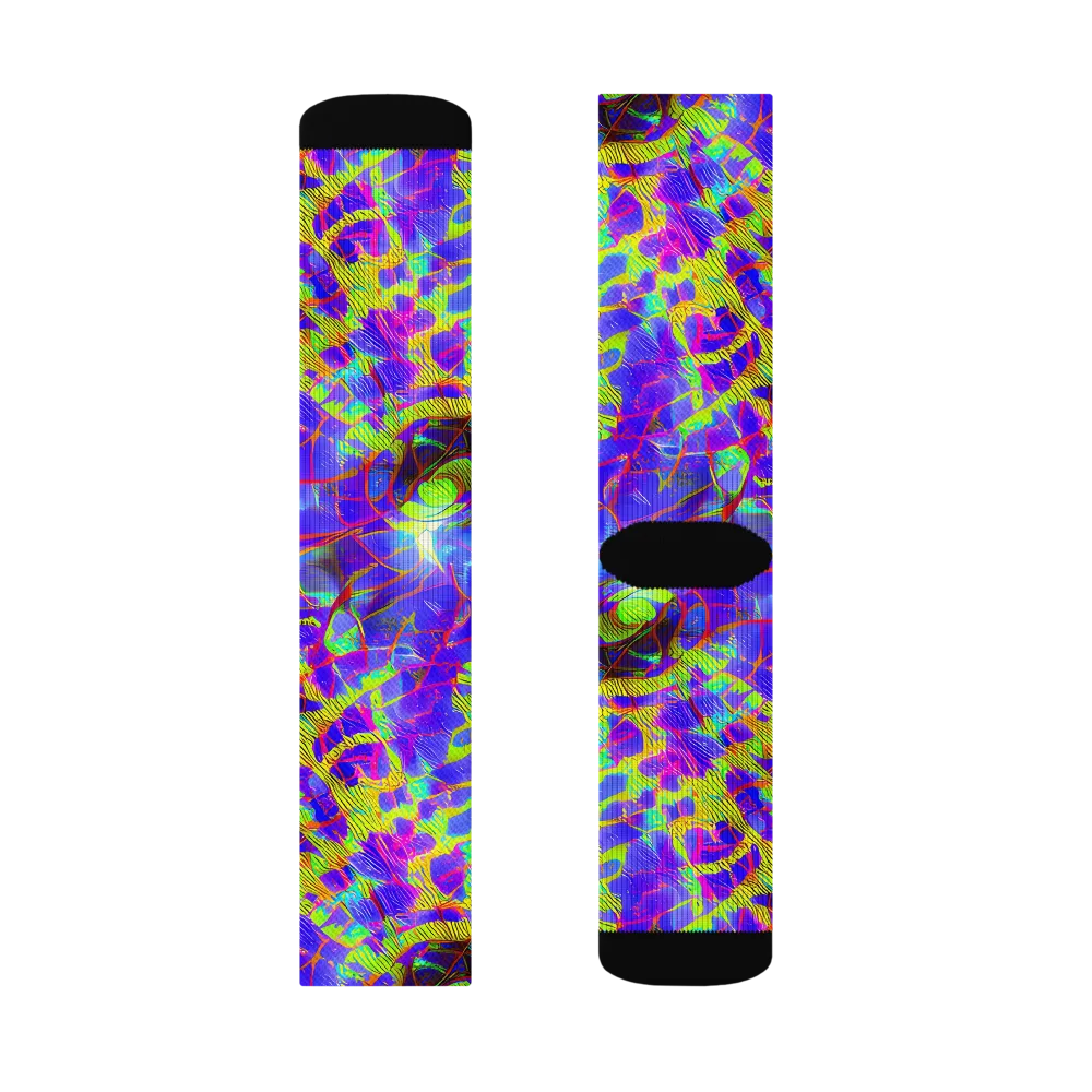 Victoire Vortex on Socks — Right Sock
