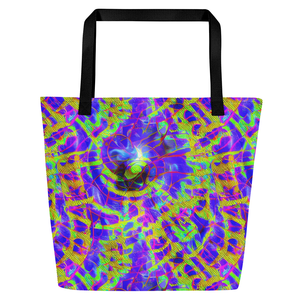 Victoire Vortex on Large Tote Bag W/ Pocket — Front