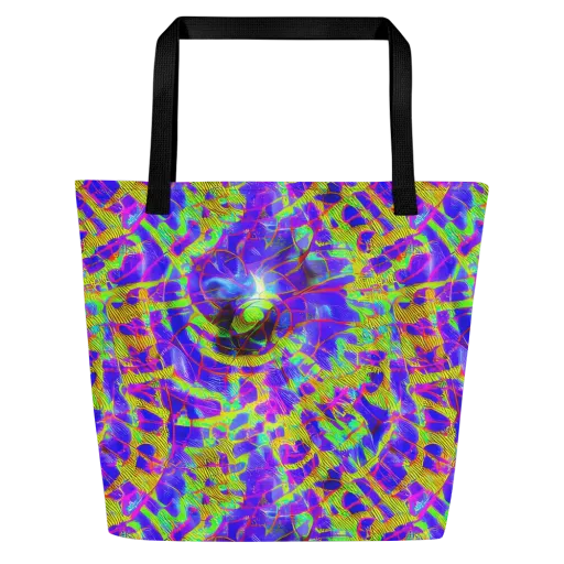 Victoire Vortex on a Large Tote Bag W/ Pocket
