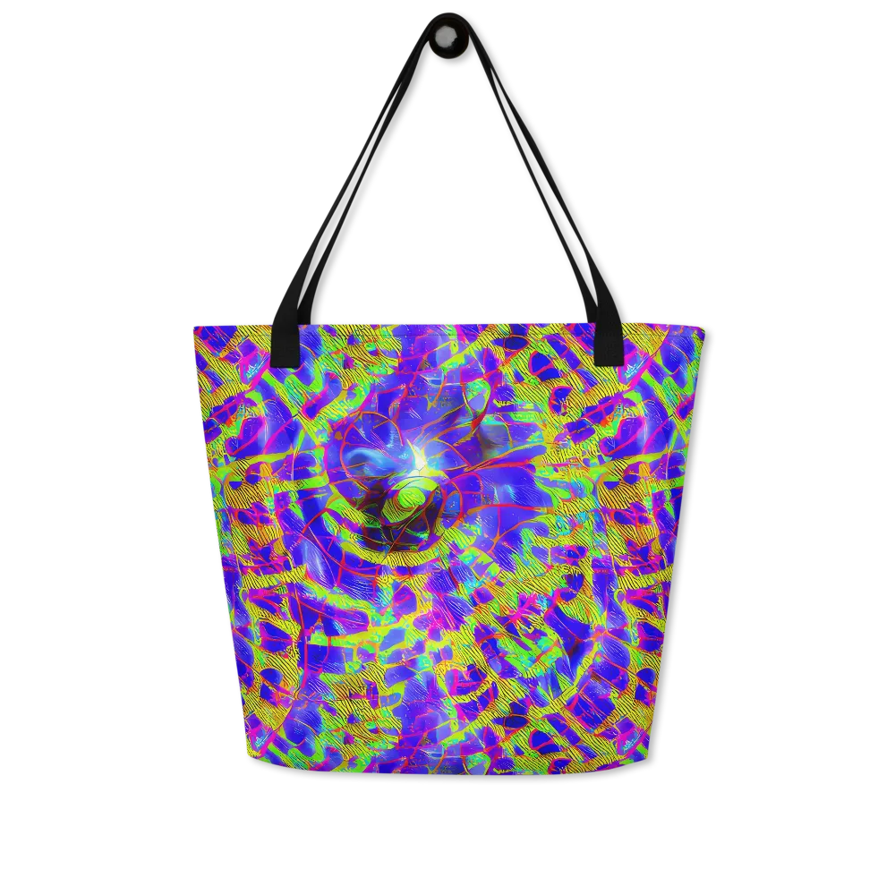 Victoire Vortex on Large Tote Bag W/ Pocket — Front