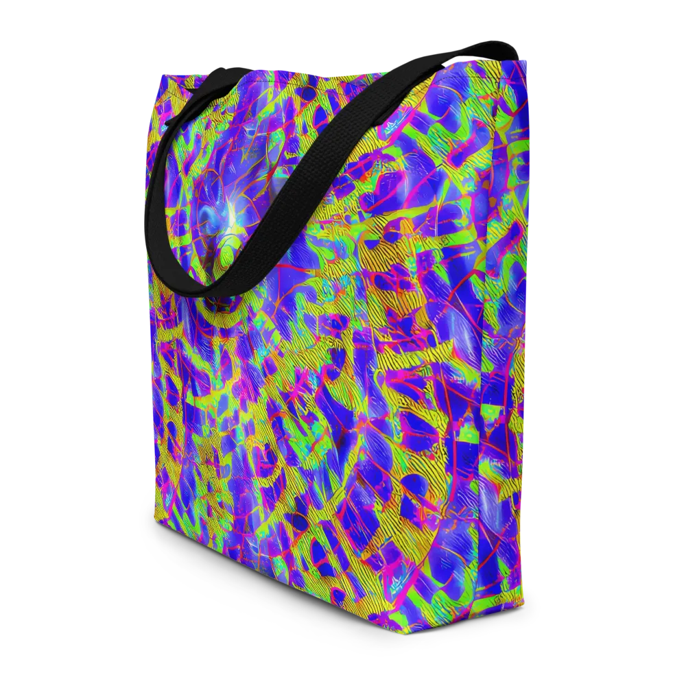 Victoire Vortex on Large Tote Bag W/ Pocket — Front