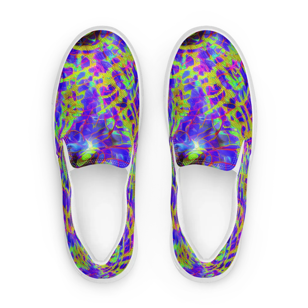 Victoire Vortex on Women's Slip-On Canvas Shoes — Front