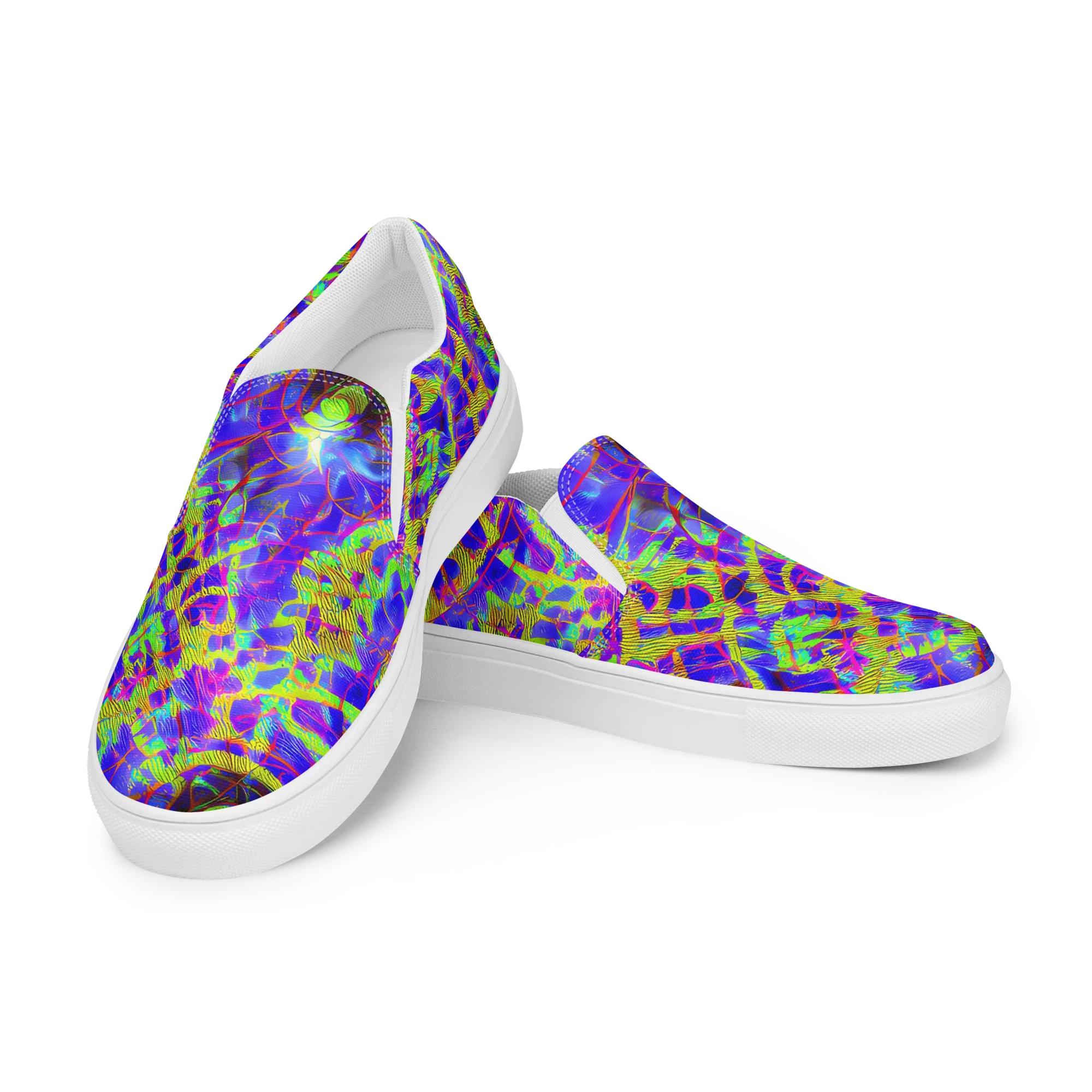 Victoire Vortex on Women's Slip-On Canvas Shoes — Left Front