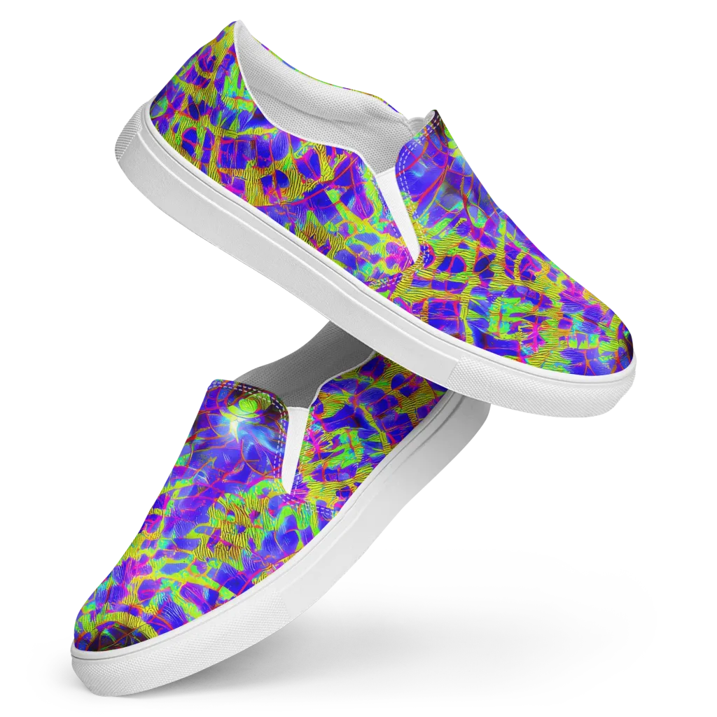 Victoire Vortex on Women's Slip-On Canvas Shoes — Front