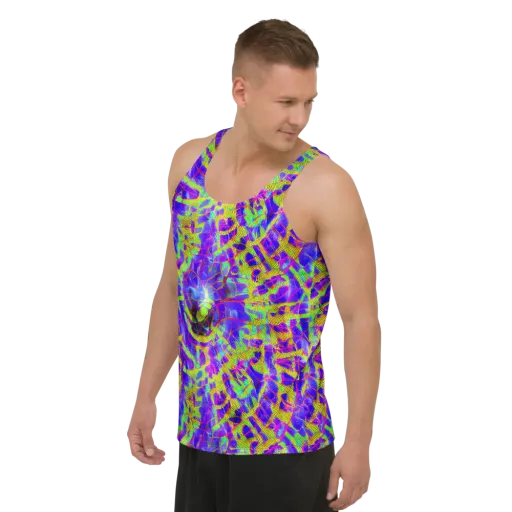Victoire Vortex on a Men's Tank Top