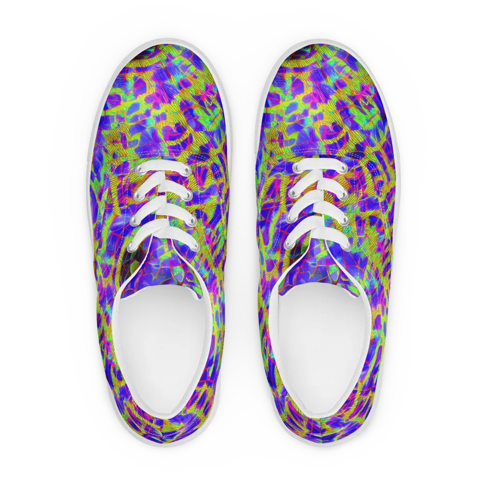 Victoire Vortex on Men's Lace-Up Canvas Shoes — Front
