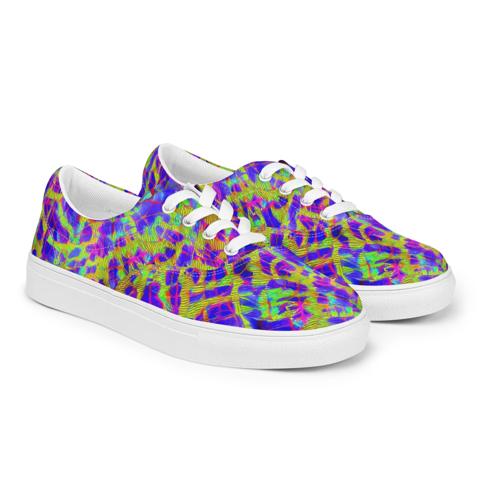 Victoire Vortex on Men's Lace-Up Canvas Shoes — Right Front