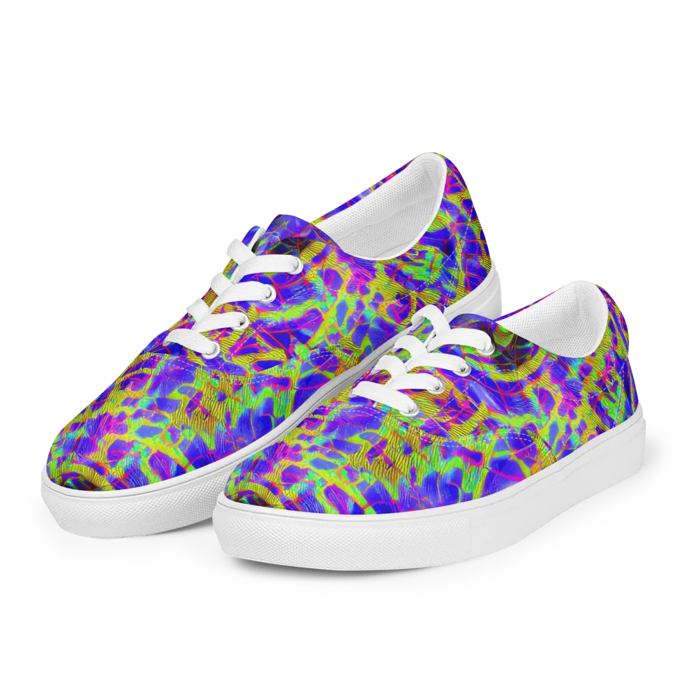 Victoire Vortex on Men's Lace-Up Canvas Shoes — Left Front