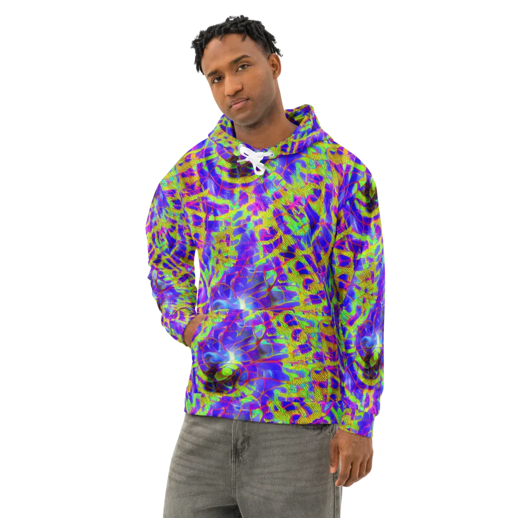 Victoire Vortex on Cotton Hoodie — Left Front