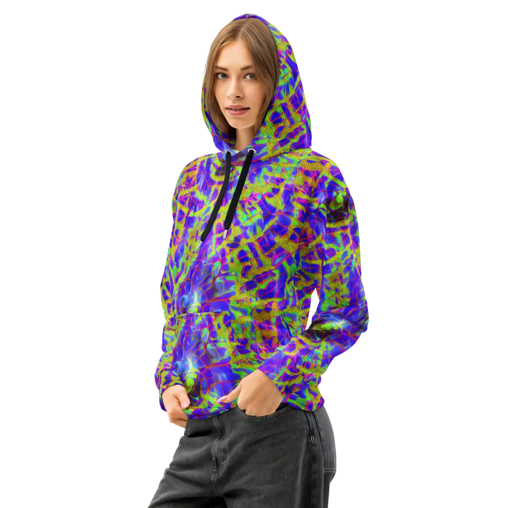 Victoire Vortex on Cotton Hoodie — Left Front