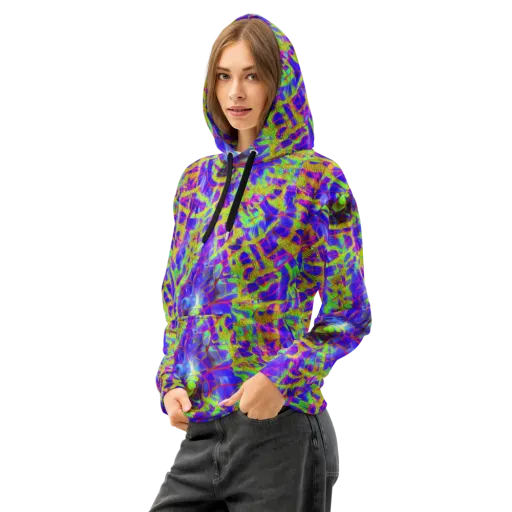 Victoire Vortex on a Cotton Hoodie