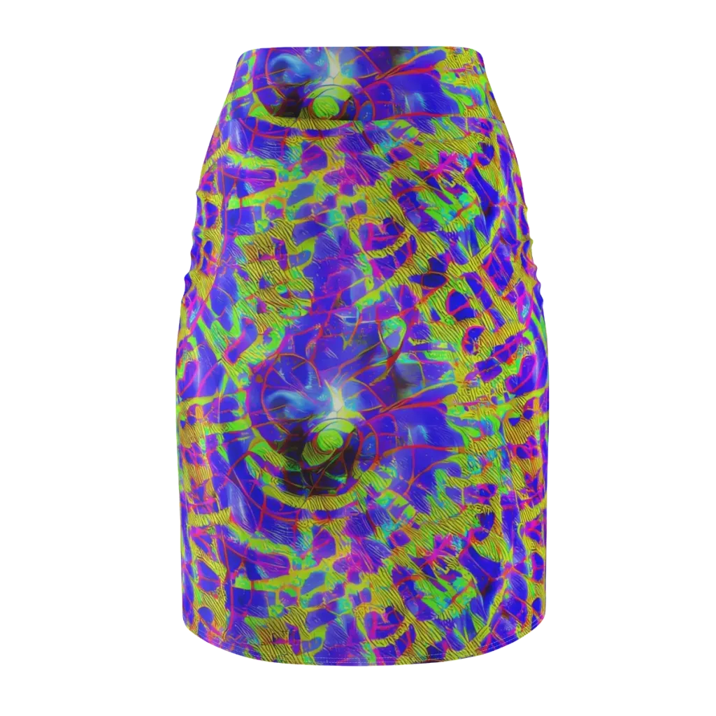 Victoire Vortex on Pencil Skirt — Back