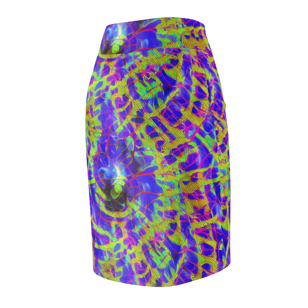 Victoire Vortex on Pencil Skirt — Back Side