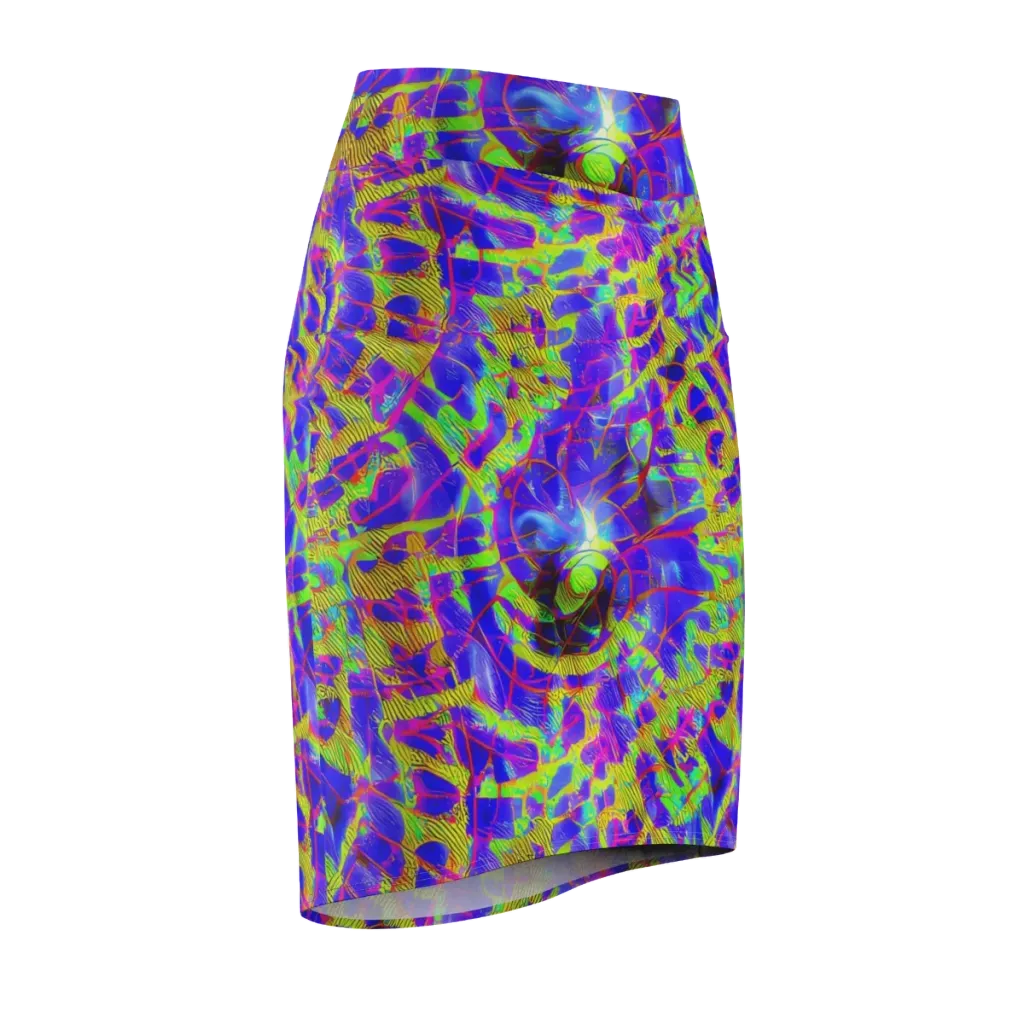 Victoire Vortex on Pencil Skirt — Front Side
