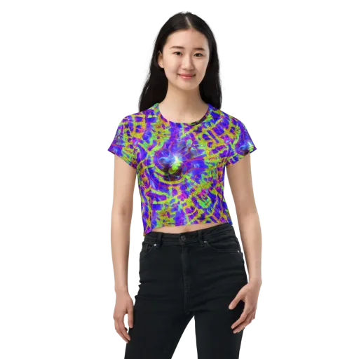 Victoire Vortex on a Crop Tee