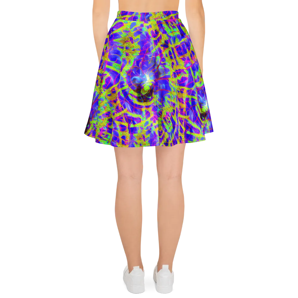Victoire Vortex on Skater Skirt — Back