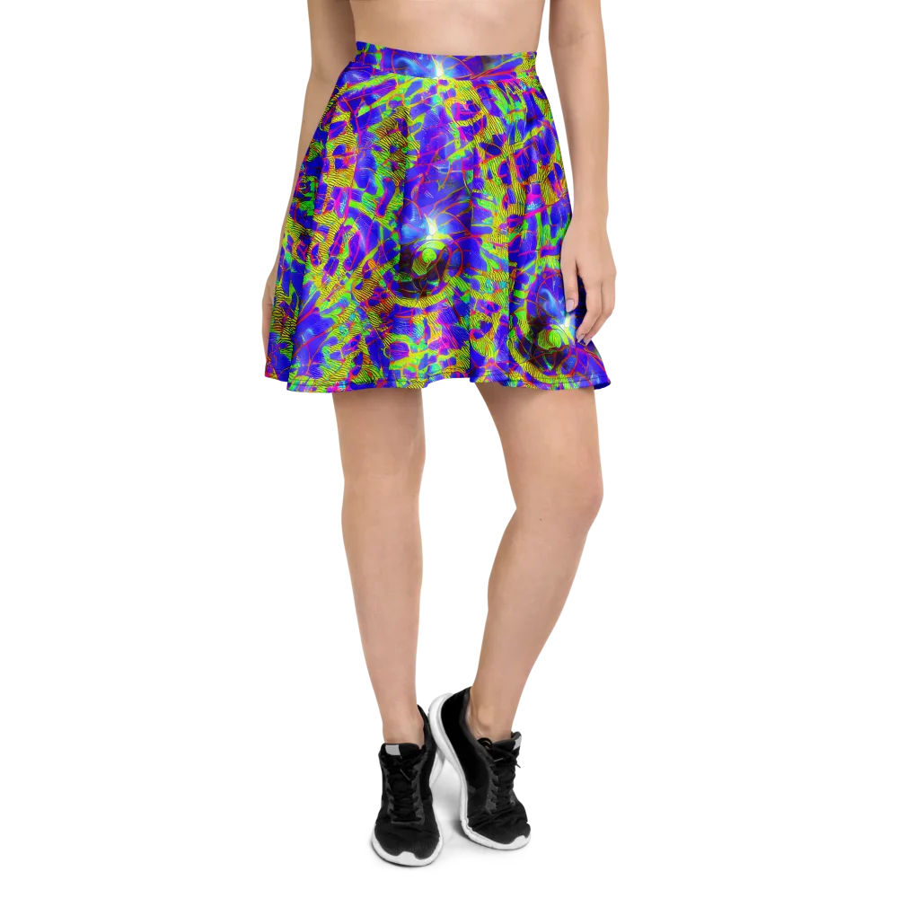 Victoire Vortex on Skater Skirt — Front