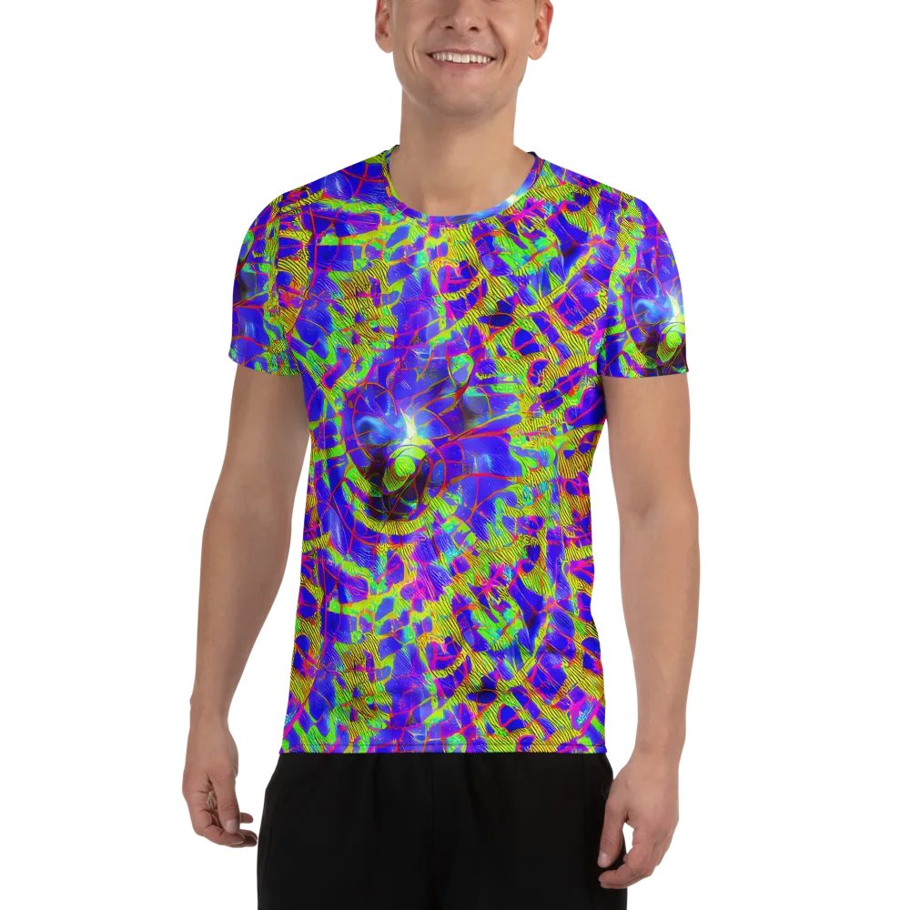 Victoire Vortex on Men's Athletic T-Shirt — Front
