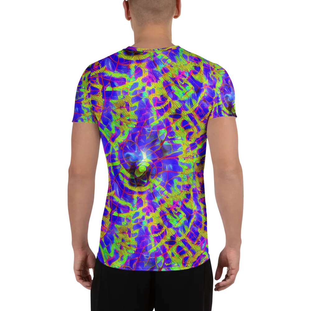 Victoire Vortex on Men's Athletic T-Shirt — Back