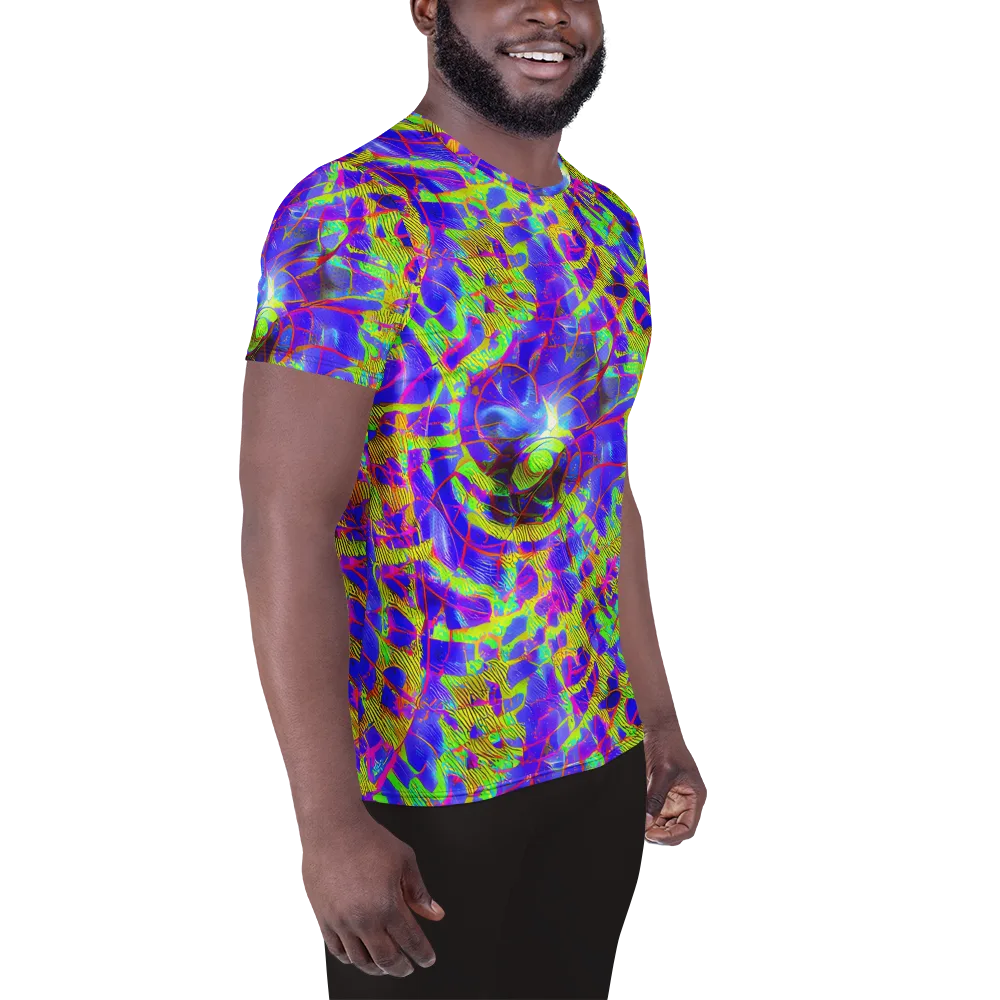 Victoire Vortex on Men's Athletic T-Shirt — Right