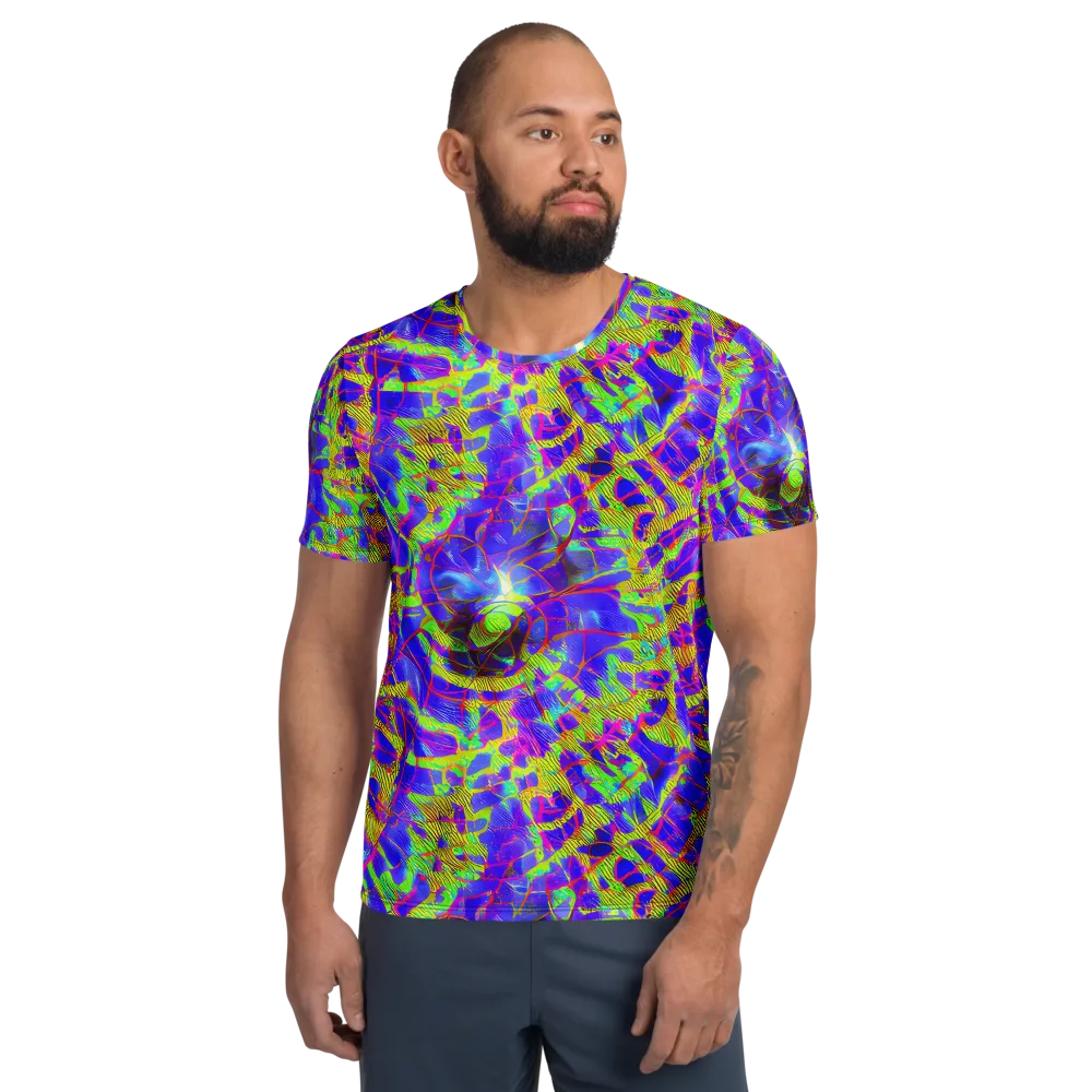 Victoire Vortex on Men's Athletic T-Shirt — Front