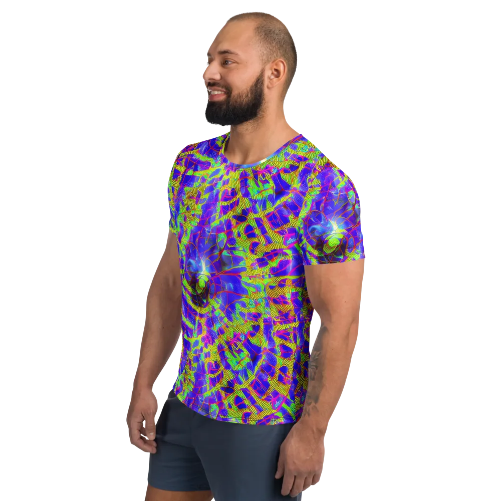 Victoire Vortex on Men's Athletic T-Shirt — Left