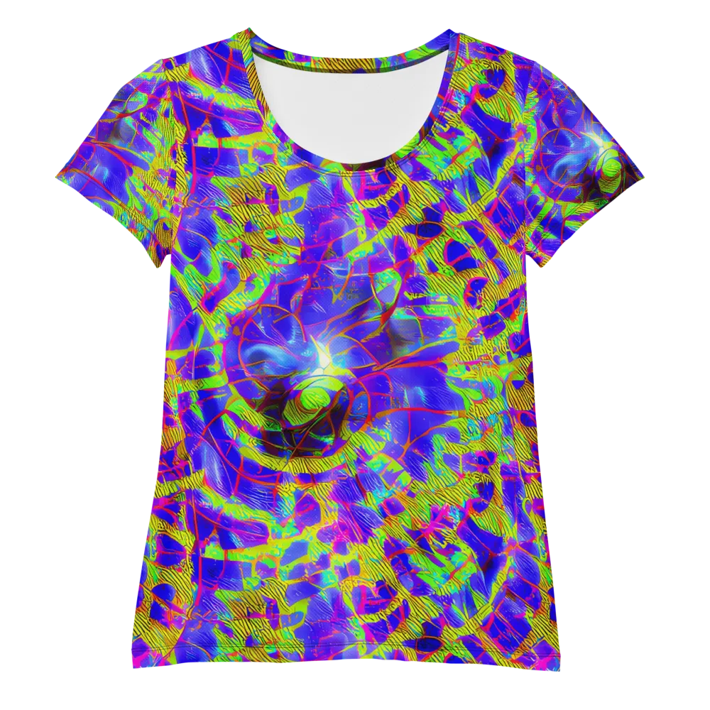 Victoire Vortex on Women's Athletic T-Shirt — Front