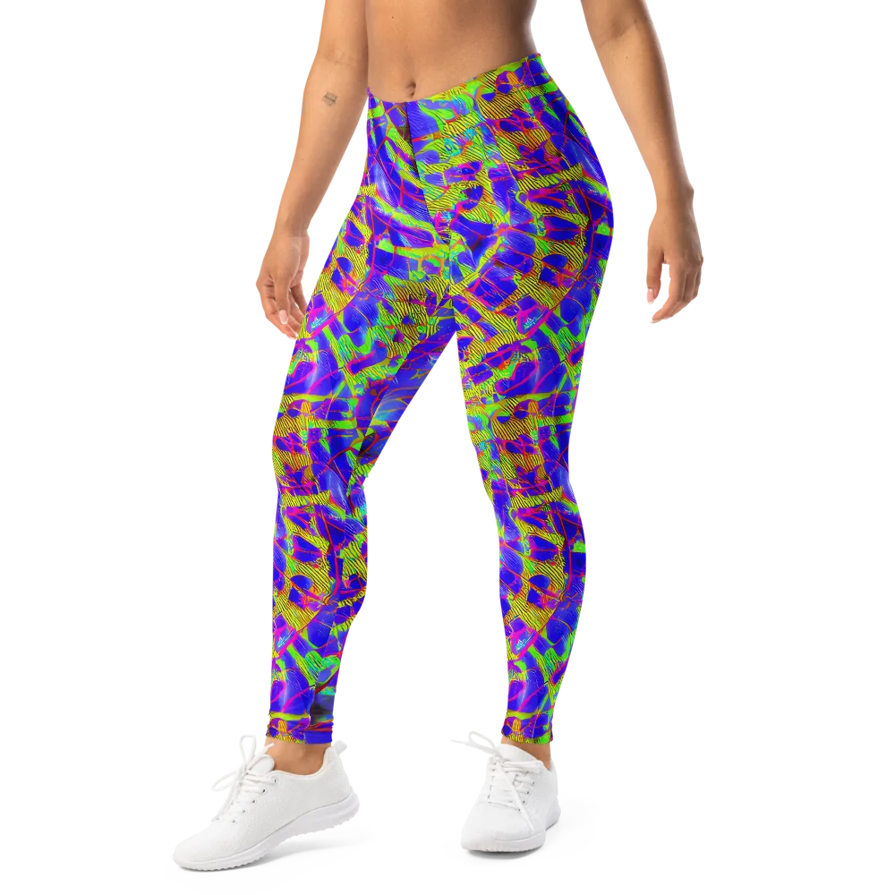 Victoire Vortex on Leggings — Left Front