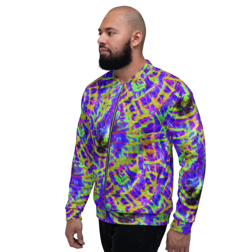 Victoire Vortex on Bomber Jacket — Left