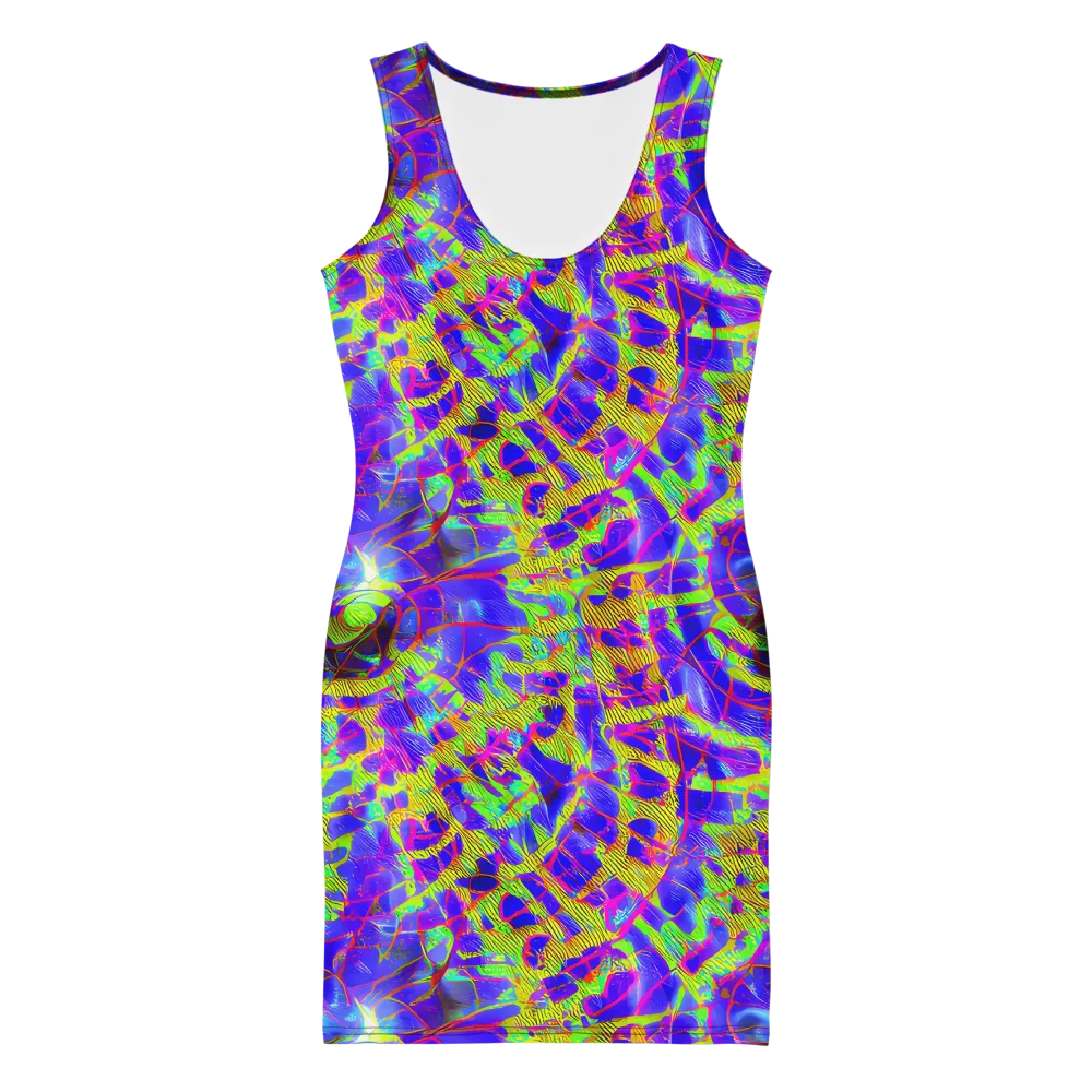 Victoire Vortex on Bodycon Dress — Front