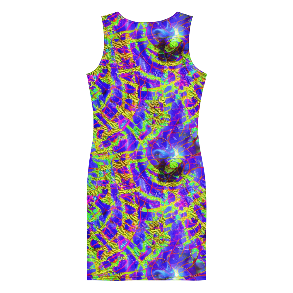 Victoire Vortex on Bodycon Dress — Back