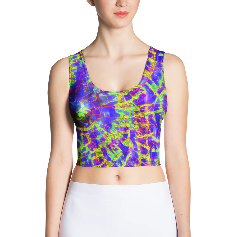 Victoire Vortex on Crop Top — Front