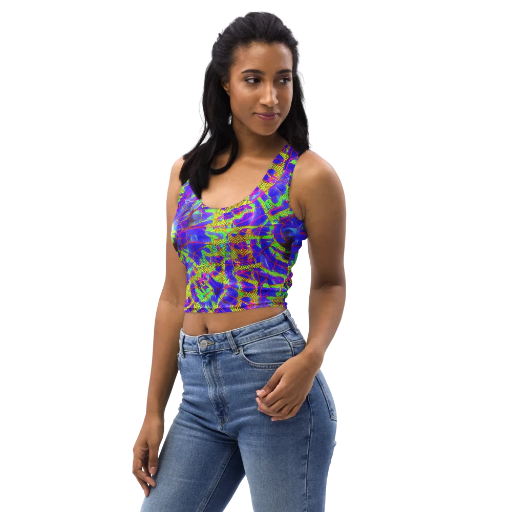 Victoire Vortex on Crop Top — Left Front
