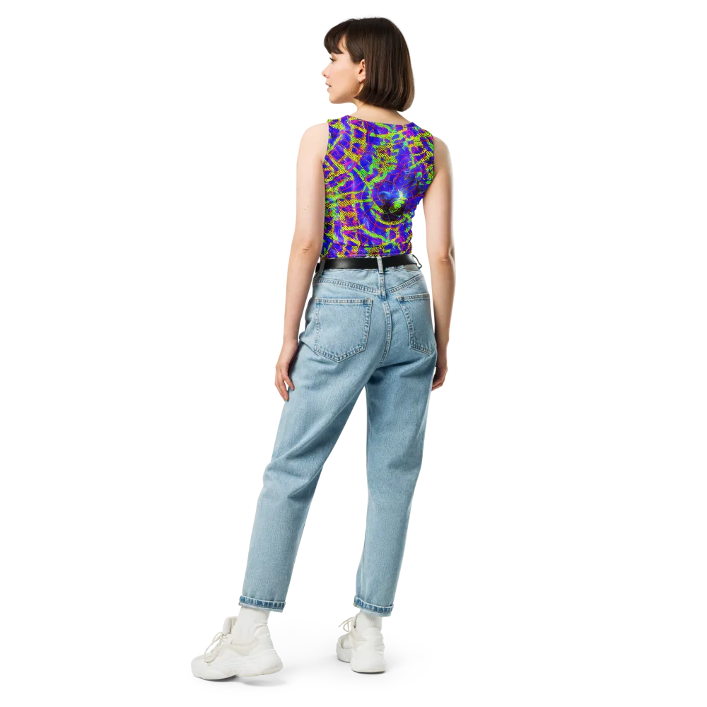 Victoire Vortex on Crop Top — Back