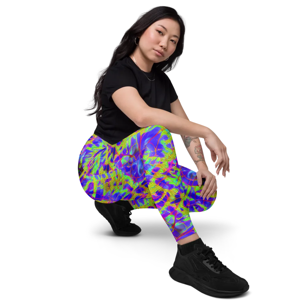 Victoire Vortex on Leggings with Pockets — Right Front