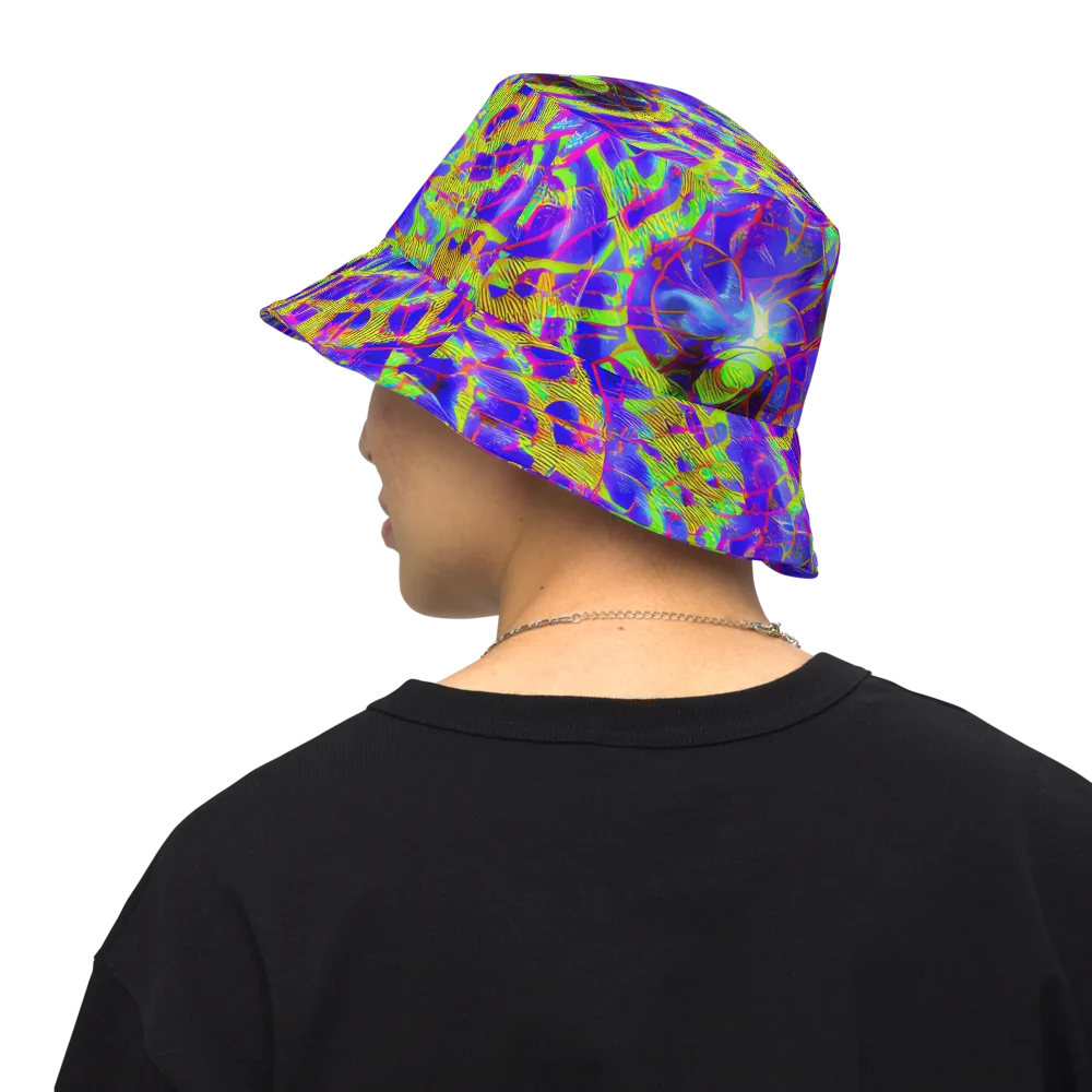 Victoire Vortex on Reversible Bucket Hat — Back Inside