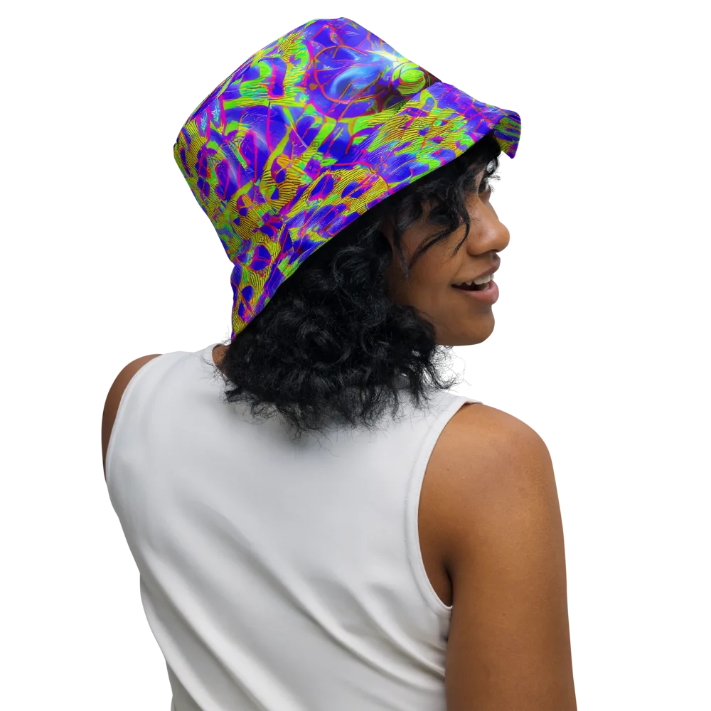 Victoire Vortex on Reversible Bucket Hat — Right Outside