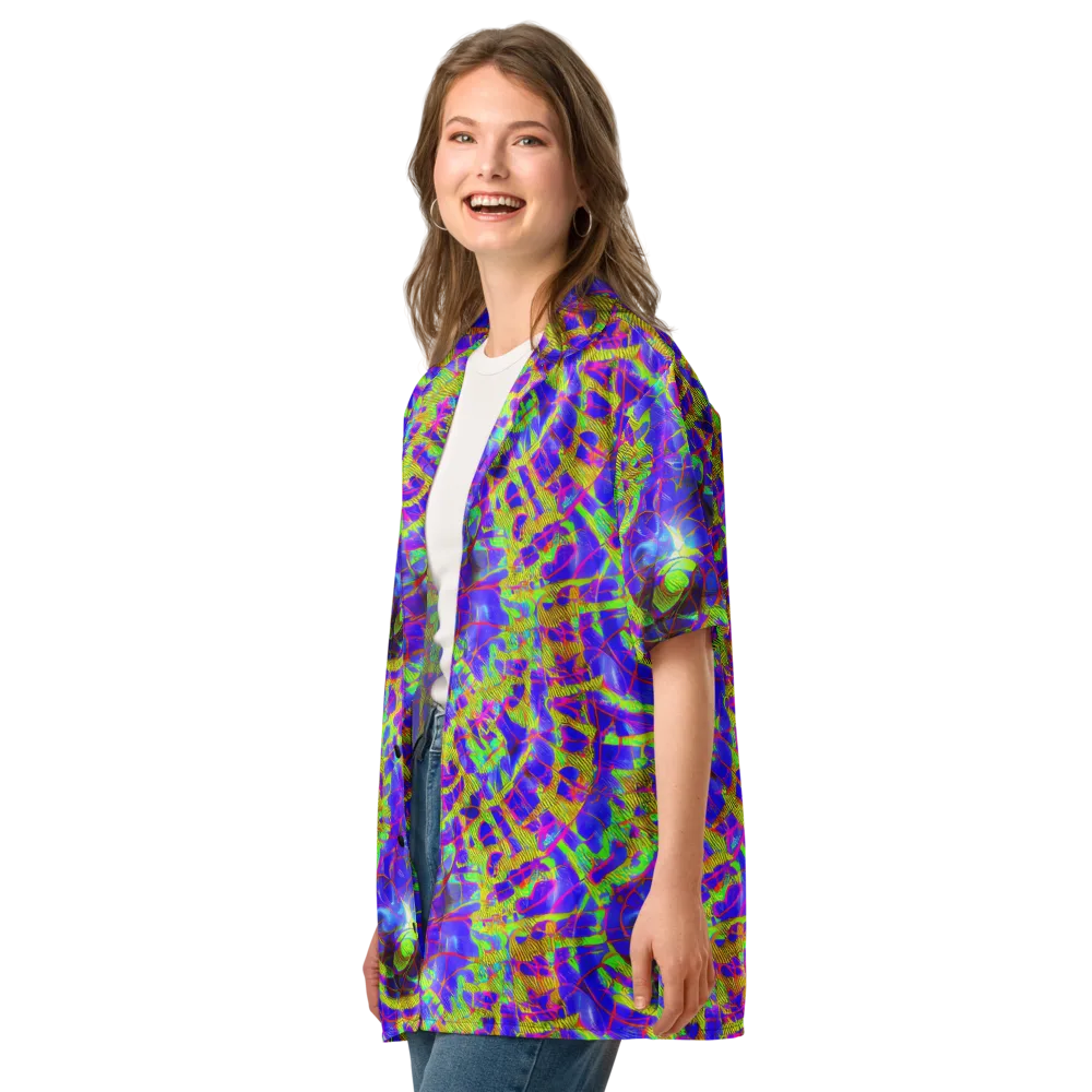 Victoire Vortex on Button Shirt — Left Front