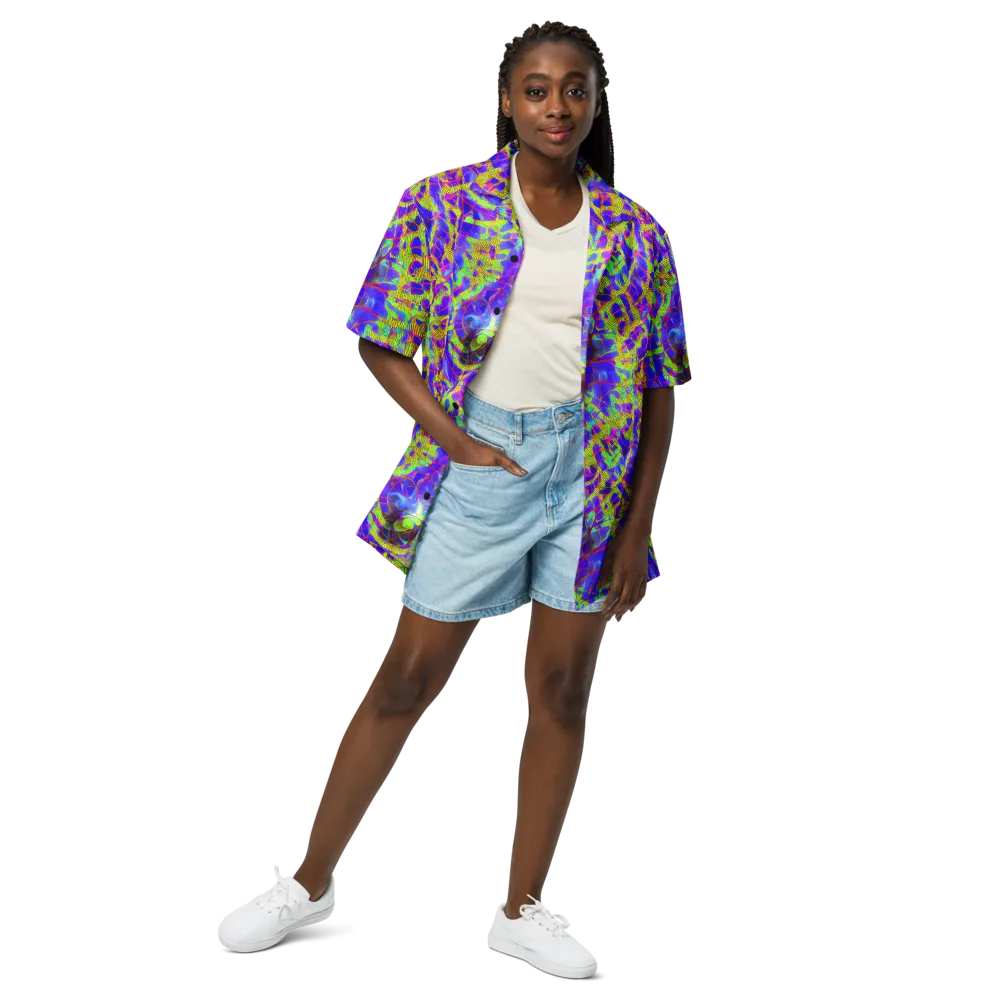 Victoire Vortex on Button Shirt — Front