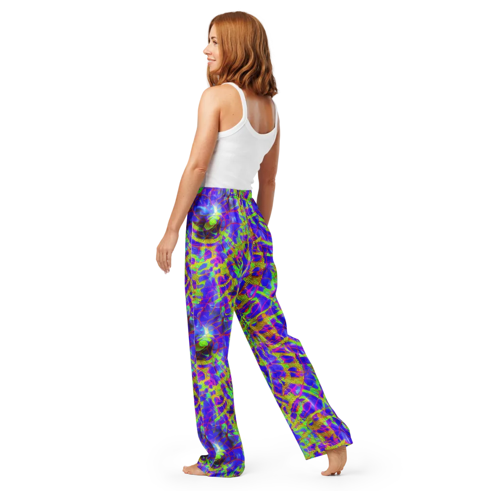 Victoire Vortex on Women's Pajama Pants — Back